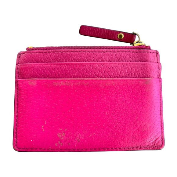 Kate Spade New York Credit Card Holder Compact Pink Leather 4.5" X 3" - Picture 2 of 5